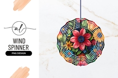 Colorful Paper Flowers and Birds on Black Background Product Image 1