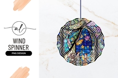 Ornate Stained Glass Window With Floral Design Product Image 1
