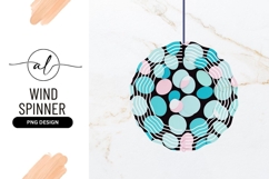 Wind Spinner Round Png Pastel Circles Pattern Product Image 1