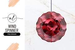 Red Poppy Flowers Close Up Seamless Pattern Wind Spinner Product Image 1
