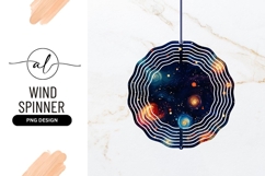 Stylized Universe Wind Spinner Round Png Product Image 1