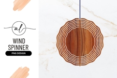 Circular Wood Grain Texture For Wind Spinner Product Image 1