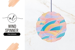 Abstract Pastel Colored Wind Spinner Round Png Product Image 1