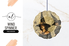 Round wind spinner png design witches theme Product Image 1