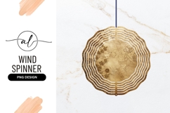 Antique floral round wind spinner png design Product Image 1