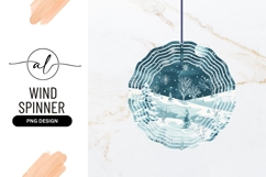 Winter night snowflake wind spinner png design Product Image 1