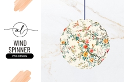 Floral round wind spinner png design Product Image 1