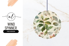 Botanical round wind spinner png design Product Image 1
