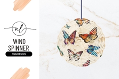 Colorful butterfly round wind spinner png design Product Image 1