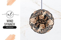 Elegant rose pattern wind spinner png design Product Image 1