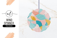 Abstract Round Colorful Shapes Wind Spinner Png Product Image 1