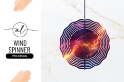 Abstract Space Nebula Galaxy Wind Spinner Round Png Product Image 1