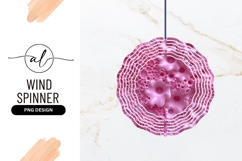 Pink Abstract Round Wind Spinner Texture Product Image 1