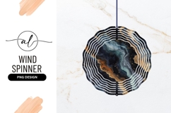Elegant Round Wind Spinner Abstract Art Product Image 1