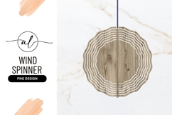 Light Wood Grain Circle Wind Spinner Round Png Product Image 1