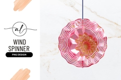 Pink And Gold Round Wind Spinner Design Product Image 1