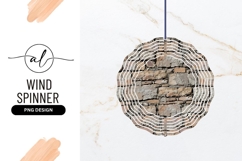 Stone Wall Texture Round Wind Spinner Pattern Product Image 1