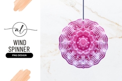 Pink Round Wind Spinner Abstract Illustration Product Image 1