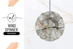 Stone Texture Gray Round Wind Spinner Backdrop Product Image 1