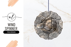 Fossil Round Wind Spinner Texture Stone Background Product Image 1