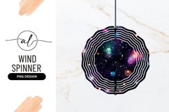 Vibrant Universe Round Wind Spinner Design Product Image 1