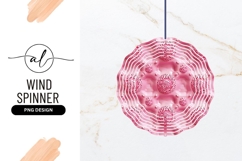Pink Abstract Pattern Round Wind Spinner Design Product Image 1