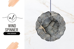 Cracked Earth Texture Circular Round Wind Spinner Product Image 1