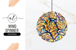 Colorful Floral Round Wind Spinner Design Product Image 1
