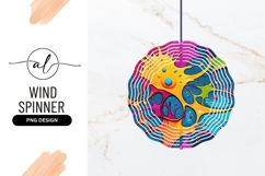 Vivid Abstract Round Wind Spinner Design Product Image 1