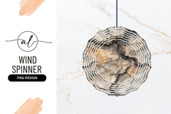 Arid Cracked Earth Texture Round Wind Spinner Product Image 1