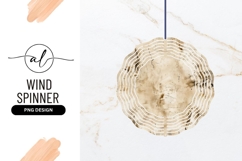 Abstract Round Texture Background For Round Wind Spinner Product Image 1