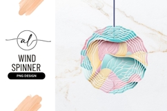Abstract Round Wind Spinner Pastel Colored Design Product Image 1