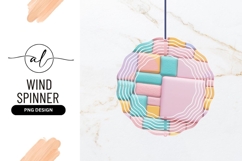 Pastel Blocks Round Wind Spinner Texture Product Image 1