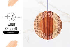 Wooden Planks Round Wind Spinner Texture Product Image 1