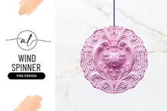 Pink Ornament Round Wind Spinner Decoration Product Image 1