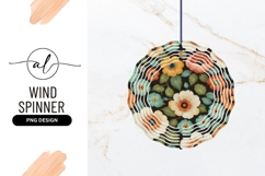 Floral Pattern with Orange Yellow Teal and White Flowers Product Image 1