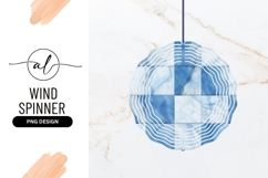 Blue and White Marble Tile Pattern with Veins and Texture Product Image 1