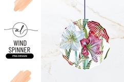 Amaryllis Wind Spinner Round Png Image Product Image 1