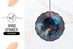 Cosmic Nebula Space Wind Spinner Round Png Product Image 1