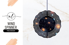 Universe Planets Stars Wind Spinner Round Png Product Image 1