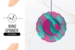 Abstract Swirl Background Wind Spinner Round Png Product Image 1
