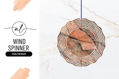 Orange Rock Texture Wind Spinner Round Png Product Image 1