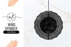 Black Fur Texture Round Png Wind Spinner Product Image 1