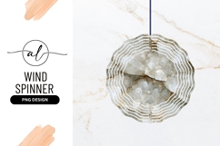 White Quartz Crystal Cluster Round Abstract Design Product Image 1
