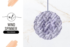 Lavender Fabric Texture Wind Spinner Round Png Product Image 1