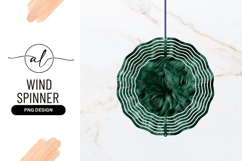 Green Abstract Wind Spinner Round Png Product Image 1