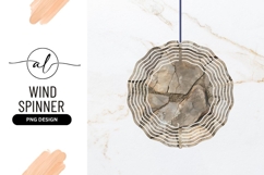 Rock Pattern Texture Wind Spinner Round Png Product Image 1