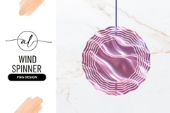 Rose Gold Wavy Wind Spinner Round Png Product Image 1