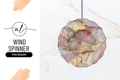 Colorful Stone Surface Round Wind Spinner Png Product Image 1