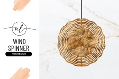 Circular Golden Texture Resembling A Wind Spinner Product Image 1